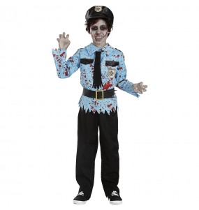 Zombie-Polizist Kostüm für Jungen