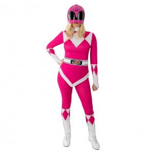 Power Ranger Rosa Kostüm für Damen