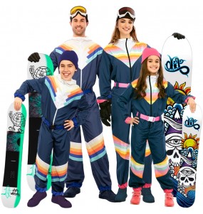 Snowboarder Kostüme für Gruppen und Familien