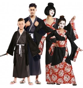Traditionelle Japaner Kostüme für Gruppen und Familien