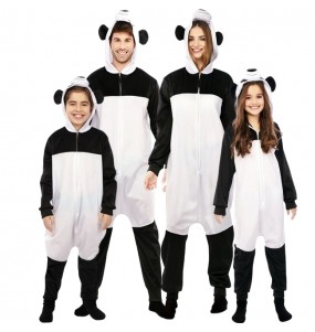 Riesige Kigurumi-Pandas Kostüme für Gruppen und Familien