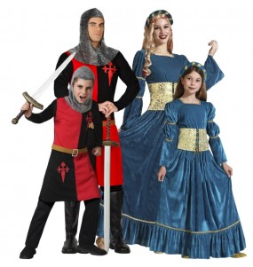 Handwerkliche Soldaten und Burgfräulein Kostüme für Gruppen und Familien