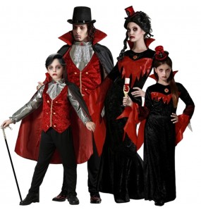 Unsterbliche Vampire Kostüme für Gruppen und Familien