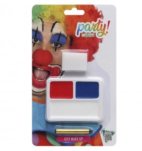 Clown-Schminkset um Ihr Kostüm mit hochwertigem Make-up zu vervollständigen