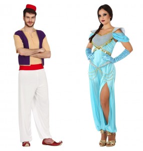 Mit dem perfekten Aladdin und Jasmin-Duo kannst du auf deiner nächsten Faschingsparty für Furore sorgen.