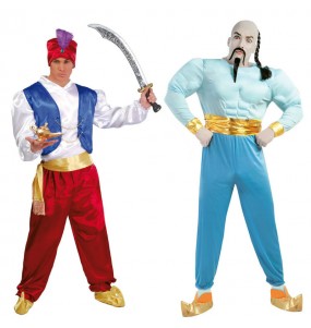 Mit dem perfekten Aladdin und der Dschinni der Lampe-Duo kannst du auf deiner nächsten Faschingsparty für Furore sorgen.