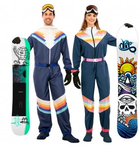 Snowboarder Kostüme für Paare