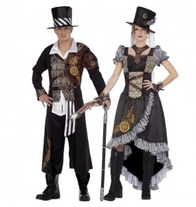 Lord und Lady Steampunk Kostüme für Paare