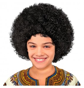 Original Afroperücke für Kinder zum Verkleiden auf Partys und im Karneval. Diese Afroperücke für Kinder ist die perfekte originelle Ergänzung für Ihr Kostüm auf einer Faschings-, Karnevals- oder Kostümparty