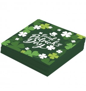 St. Patrick's Day Servietten, um die Dekoration Ihrer Themenparty zu vervollständigen