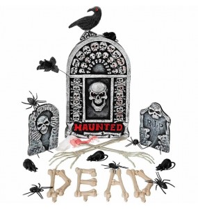 Halloween Friedhofs-Dekorationsset Kurze 