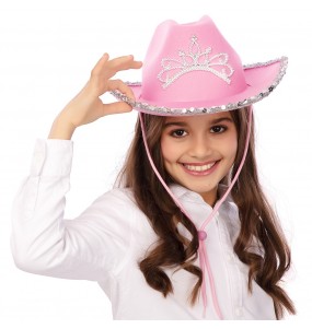 Cowgirl-Hut mit Strass für Kinder um Ihr Kostüm zu vervollständigen