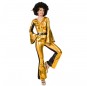 Kostüm Sie sich als Goldener Disco Kostüm für Damen-Frau für Spaß und Vergnügungen