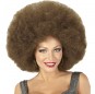 Riesige braune Afro-Perücke um Ihr Kostüm zu vervollständigen