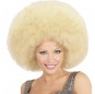 Riesen-Afro-Blond-Riesenperücke um Ihr Kostüm zu vervollständigen